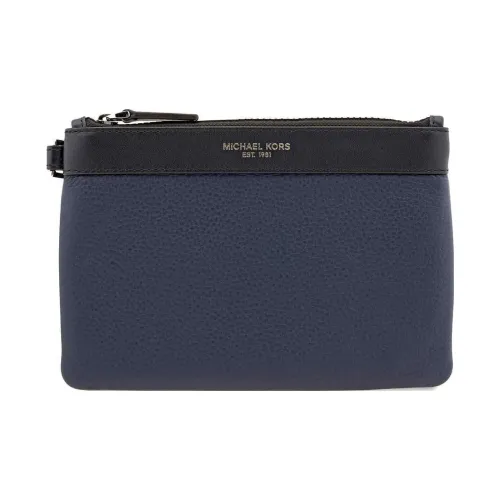 MICHAEL KORS Кожа Путешественная Сумка Клатч Маленький Мужской Синий