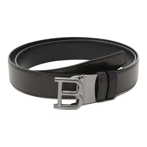 BALLY Коровья кожа B Стиль Пряжка Регулируемый Двойной Слой Вращающийся Кожаные ремни Мужской Ширина корпуса 3,5 см