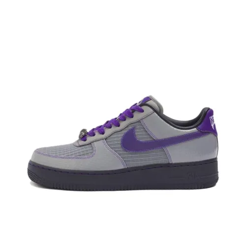 RTFKT x Nike Air Force 1 Робот Slip-Resistant Low Top Скейтборд Кроссовки Unisex Серый Фиолетовый
