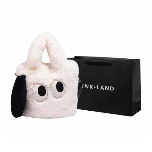 PINK·LAND Плюшевая ворсистая сумка сумка через плечо сумка на плечо сумка на плечо женская белая зеленая розовая кофейная