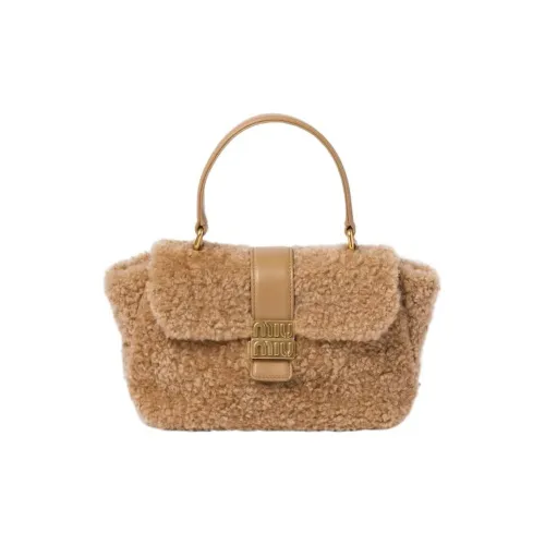 MIU MIU Shearling Сумка через плечо Сумка Женская Карамель