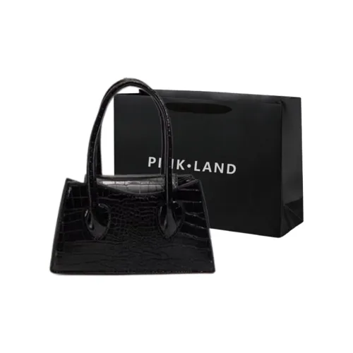 PINK·LAND ПУ (полиуретан) Сумка Женская Черный Белый Розовый