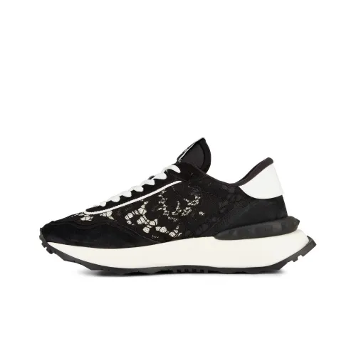 Valentino Низкий топ Повседневная обувь Женская Черный Белый