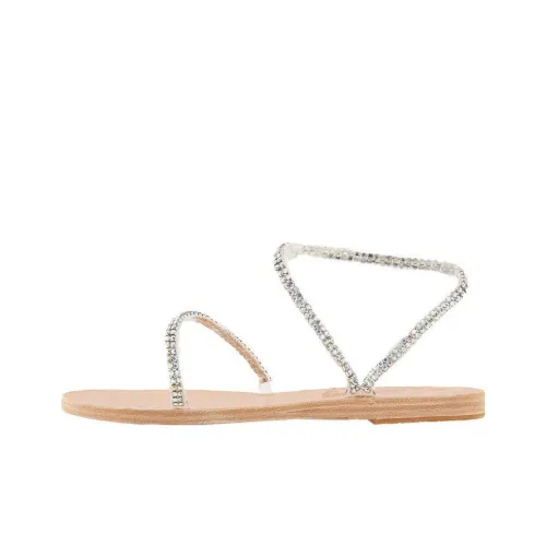ANCIENT GREEK SANDALS один Ремень Сандалии Серебряные Женские