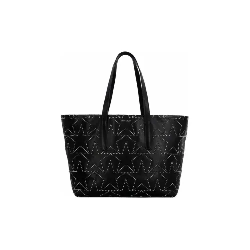 Jimmy Choo Кожа Тоут Сумка Сумка для покупок Сумка Женская Черная