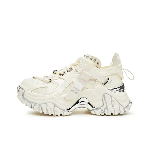 HR Liquid Metal визуально увеличивает рост Низкий топ Толстая подошва Кроссовки 6 см Женские