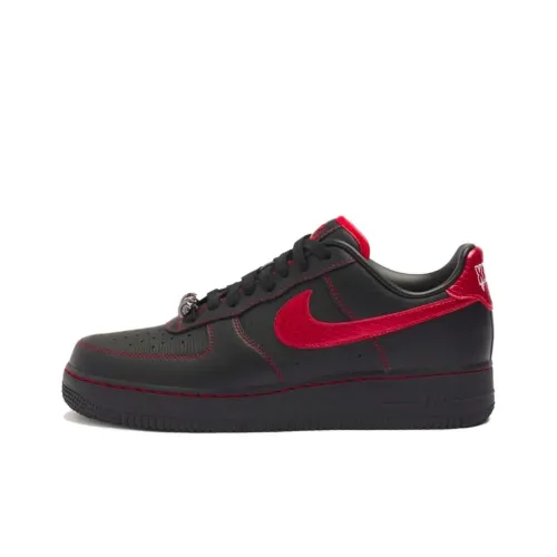 RTFKT x Nike Air FORCE 1 Low Demon Lower Resistant Shock Absorbers Low Top Скейтбординг Кроссовки Unisex Черный Красный