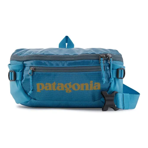Patagonia Полиэстер Сумка через плечо Бананка Обычный Унисекс Python Синий