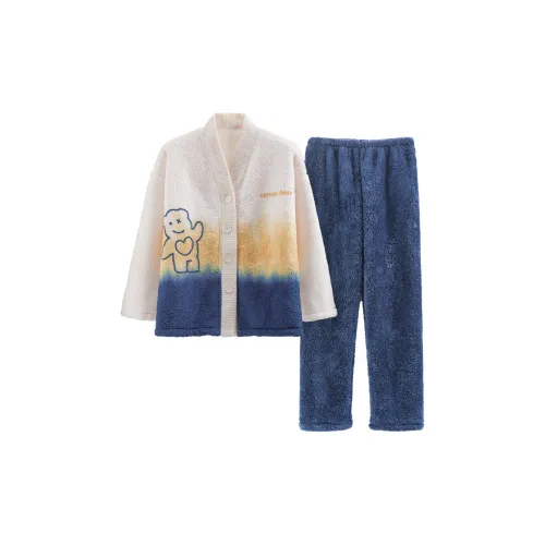 Сон Градиентный синий 6131 Женские пижамные комплекты