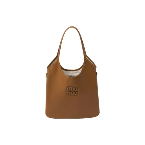 MIU MIU Кожа Тоут Сумка Сумка для покупок Сумка Обычная Женская Карамель