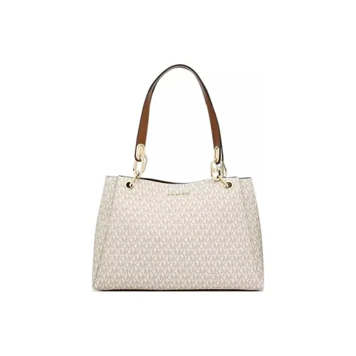 MICHAEL KORS ПВХ Сумка Сумка через плечо Женская Ванильный Белый и Коричневый Желе