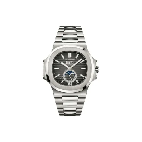 PATEK PHILIPPE Автоматический Механический Мужской Спортивный Элегантный Часы Серии NAUTILUS 40,5 мм Серый