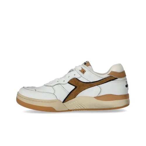 Diadora Heritage Скейтборд Кроссовки Низкие Белые Коричневые Мужские