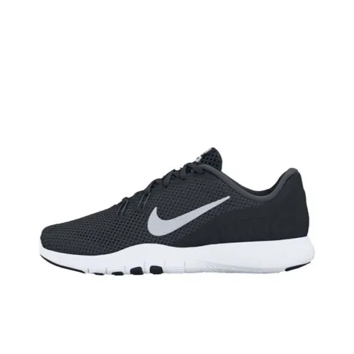 Nike Flex Trainer 7 Амортизация Дышащий Легкий Низкий Топ Беговые кроссовки Женские Черный
