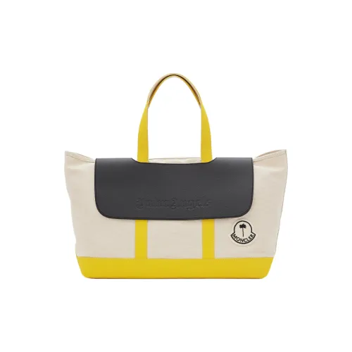 MONCLER GENIUS Холст Тоут Сумка Сумка для покупок Холст Сумка Сумка Большая Мужская Бежевая Желтая Черная