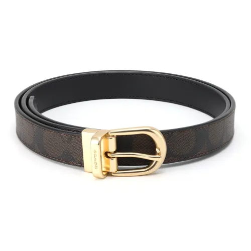 COACH Ремни из коровьей кожи женские коричневые ширина 2,5 см