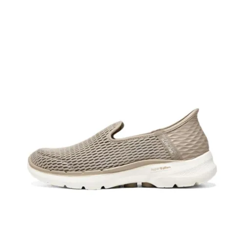Skechers Go Walk 6 Hands Бесплатно Slip ins Низкий Топ Casual Женский Тауповый