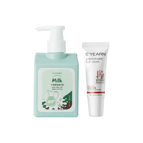 E'YEARN Лосьон для тела и бальзам для губ Комплект ухода Лосьон для тела 250 мл + Глянцевая помада 10 г