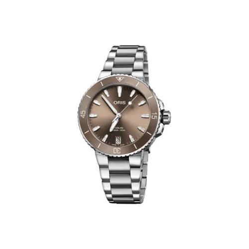 Oris Автоматический Механический Механизм Мужские Часы 36,5 мм Коричневый