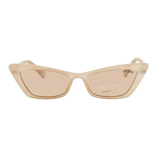 GUESS Кошачий глаз Солнцезащитные очки Женские Бежевый