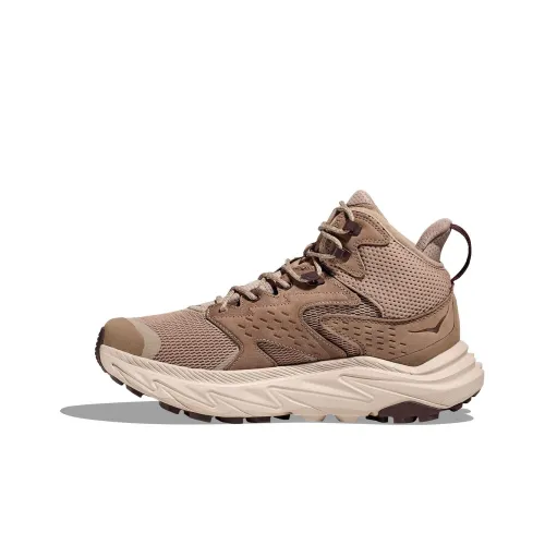 HOKA ONE ONE Anacapa Slip-resistant Abrasion-resistant Breathable MID Top Casual Running Shoes Men's Umber