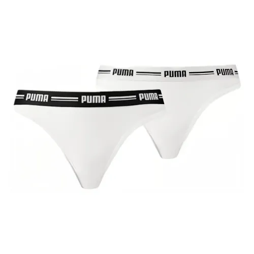 PUMA Женские STRING 2 шт. Трусы Женские 2 шт. Белый