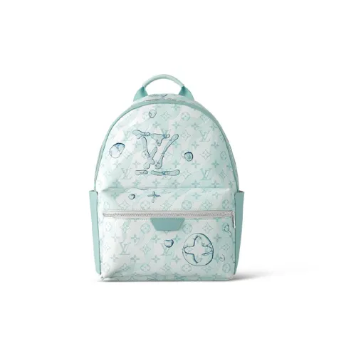 LOUIS VUITTON Discovery Кожа Рюкзак Маленький Мужской Светло-Синий