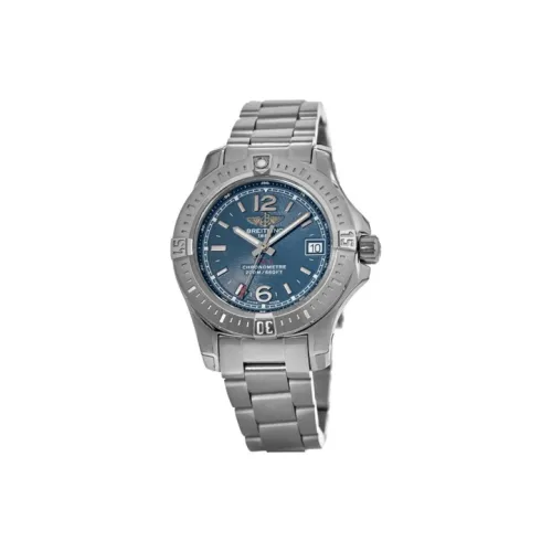 BREITLING Colt Women's Collection Кварцевый механизм Женские часы Часы 33 мм Синий циферблат Корпус из нержавеющей стали