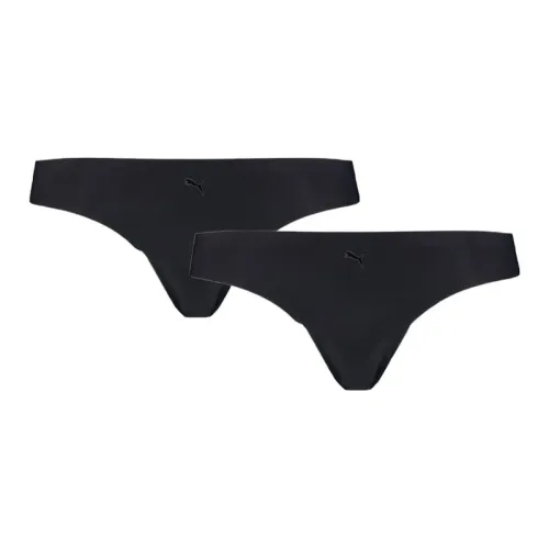 PUMA Женские Бесшовные Стринги 2 шт. Женское нижнее белье 2 шт. Черный