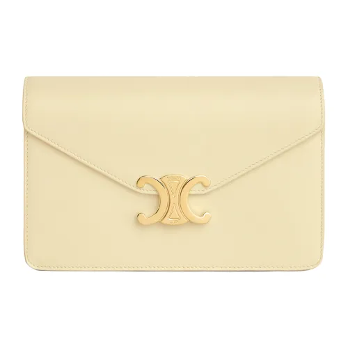 CELINE Margo Коровья кожа Кошелек Обычный Женский Солнечно-желтый