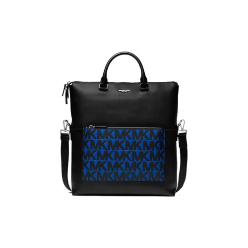 MICHAEL KORS Greyson Кожа Тоут Сумка Сумка для покупок Сумка через плечо Стандартная Мужская Черная и Синяя