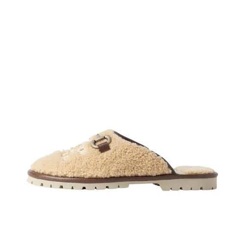 The North Face x Gucci Резиновая подошва Домашние тапочки Женские Бежевый