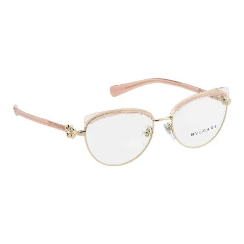 BVLGARI Металл Кошачий глаз Оправы для очков Женские Розовый