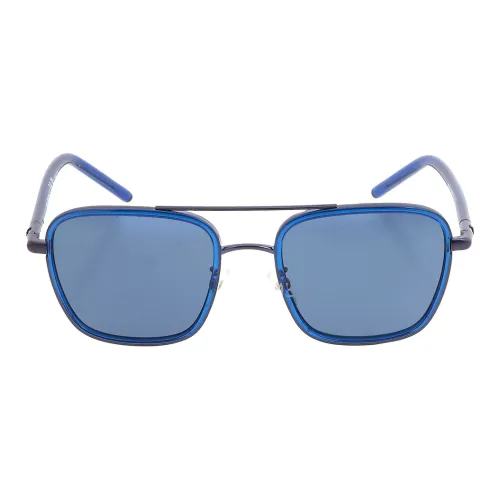 TORY BURCH Металл Пластик Нерегулярная форма Солнцезащитные очки Женские Синий