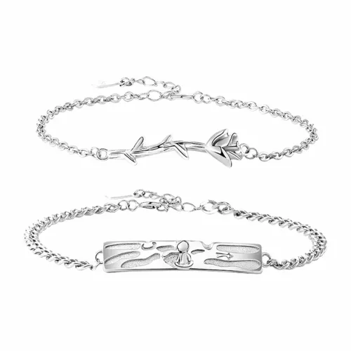 MUYAN Сплав Маленький принц And Розовый Браслет Унисекс