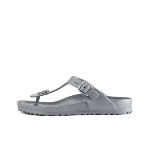 Birkenstock Gizeh Шлепанцы Унисекс Серебристо-серый Стандартный