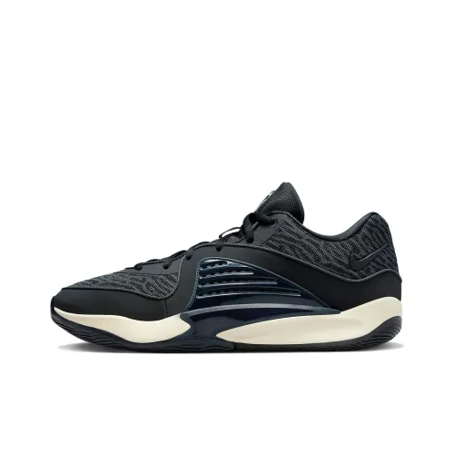 Nike KD 16 Амортизаторы Устойчивые к истиранию Низкий Топ Баскетбольные кроссовки Мужские Синие