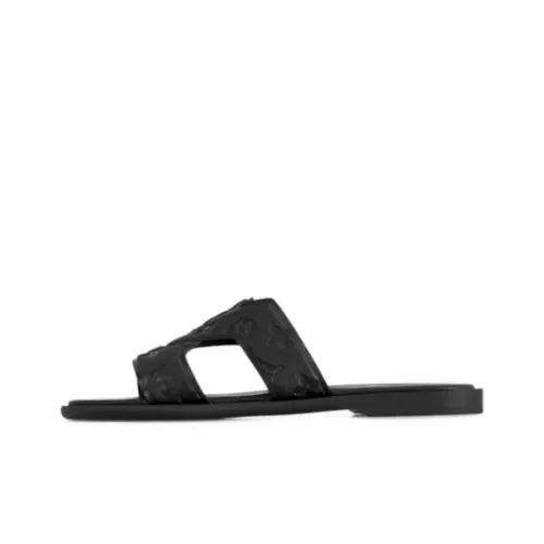 LOUIS VUITTON OASIS Резиновая подошва Слипоны Мужской Черный