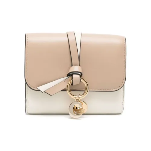 Chloe Телячья кожа Кошелек Женские Слоновая кость