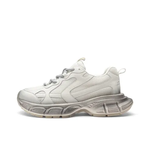 TOOMANYSHOES Американская старшая школа низкие топы кроссовки с толстой подошвой женские цвет экрю