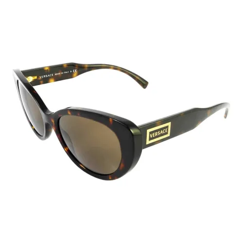 VERSACE Кошачий глаз Солнцезащитные очки Женские Черепаховый