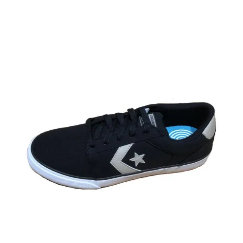 Конверс Амортизация Износостойкие Низкие Кроссовки для Скейтбординга Женские Черные