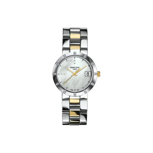 Certina DS Stella Collection Кварцевый механизм Женские часы 31 мм Серебристый циферблат Корпус из нержавеющей стали