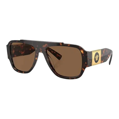 VERSACE Пластик Aviator Солнцезащитные очки Мужской Tortoiseshell