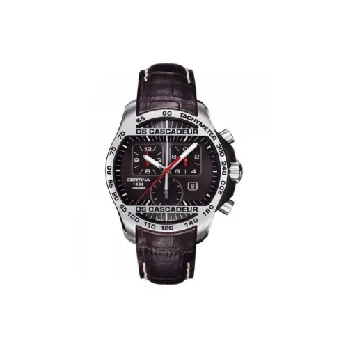 Certina DS Cascadeur Collection Кварцевый механизм Мужские часы Часы 42 мм Черный циферблат