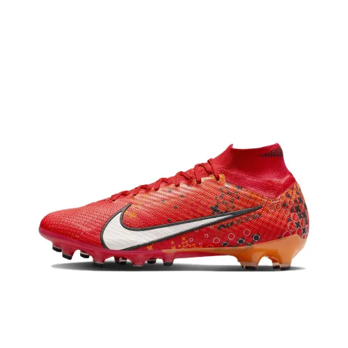 Nike Mercurial Superfly 9 AG Искусственная трава Амортизация Износостойкие Футбольные бутсы Унисекс Цитрусово-оранжевый