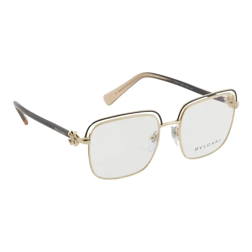BVLGARI Металл Квадрат Оправы для очков Женские Золото