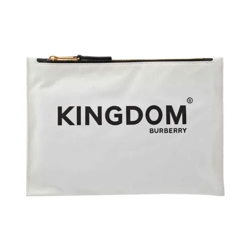 Burberry Cotton Clutch Medium Men's Mel White Burberry Хлопок Клатч Средний Мужской Мел Белый