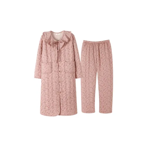 ZumashL S83798# Китайский стиль Парча Гардероб + Брюки Женские Пижамные Комплекты