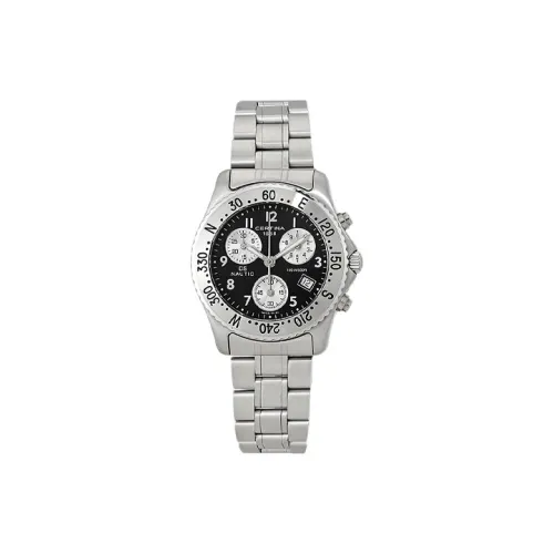 Certina DS Nautic Collection Кварцевый механизм Мужские часы Циферблат 41 мм Черный корпус из нержавеющей стали